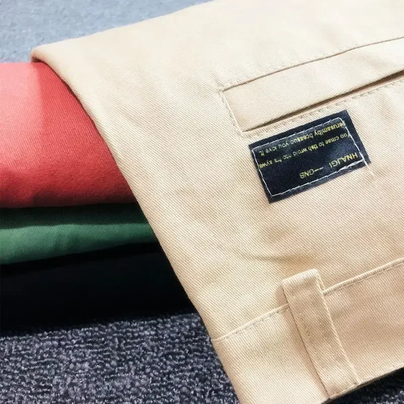 Shorts for Men with Zippers Cargo Pockets Man Short Pants Blue Cotton Loose Fashion No Logo Y2k Personalizate Korean Style Xl