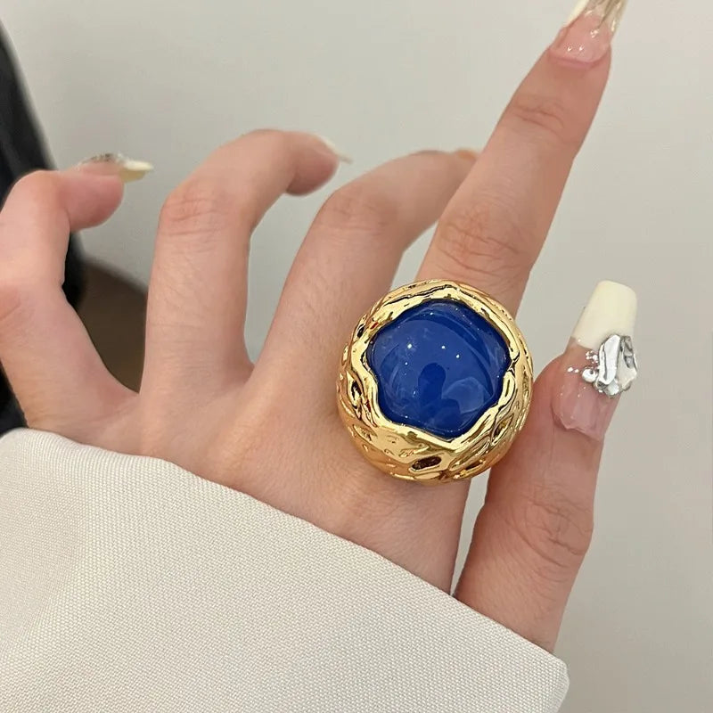 Fashion Jewelry Geometric Big Rings For Women Female Gifts Finger Accessories