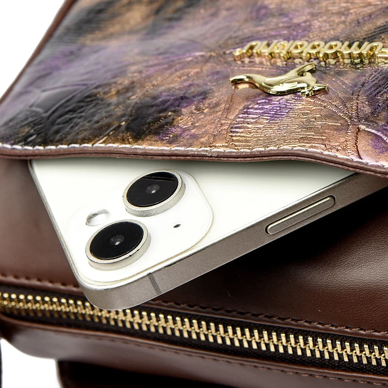 Women High Quality Soft Leather Shoulder Bags Luxury Designer Purses Crossbody Bag Ladies Vintage Messenger Commuting Sac A Main