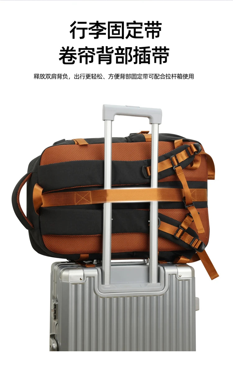 Backpack for men, large capacity travel bag, outdoor waterproof luggage bag, business trip hiking bag, student backpack, backpac