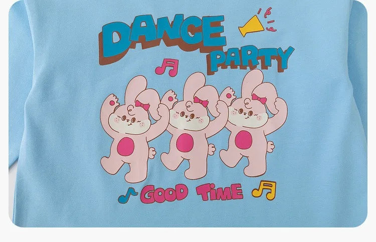 Kids Girls Printed T-shirt Autumn Cartoon Base Long Sleeve Baby Boys Top Versatile Pullover Bottom Children Girls Shirts