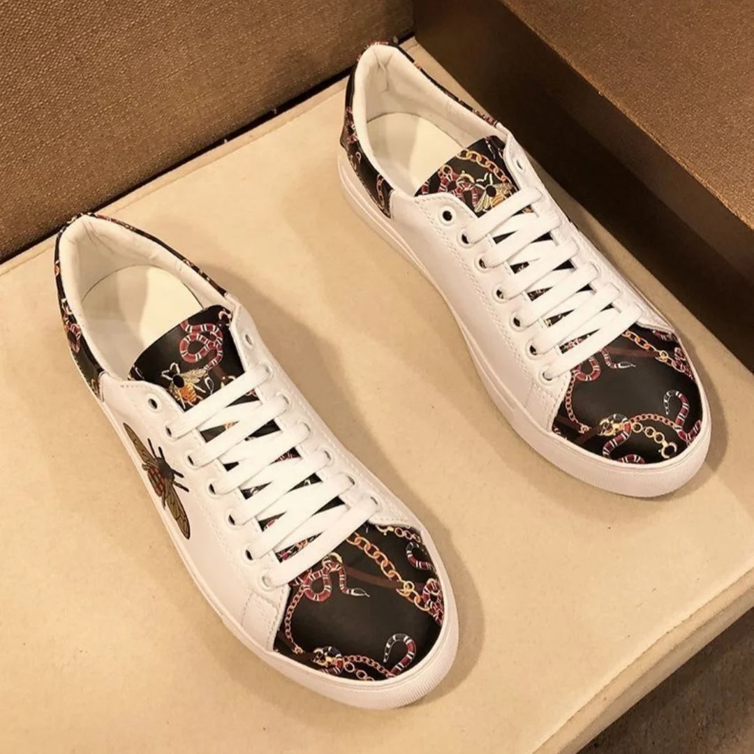 Men's Lac-up Sport Shoes outdoors Handmade Leather Casual Shoes Design Sneakers Man Comfortable Sports shoes