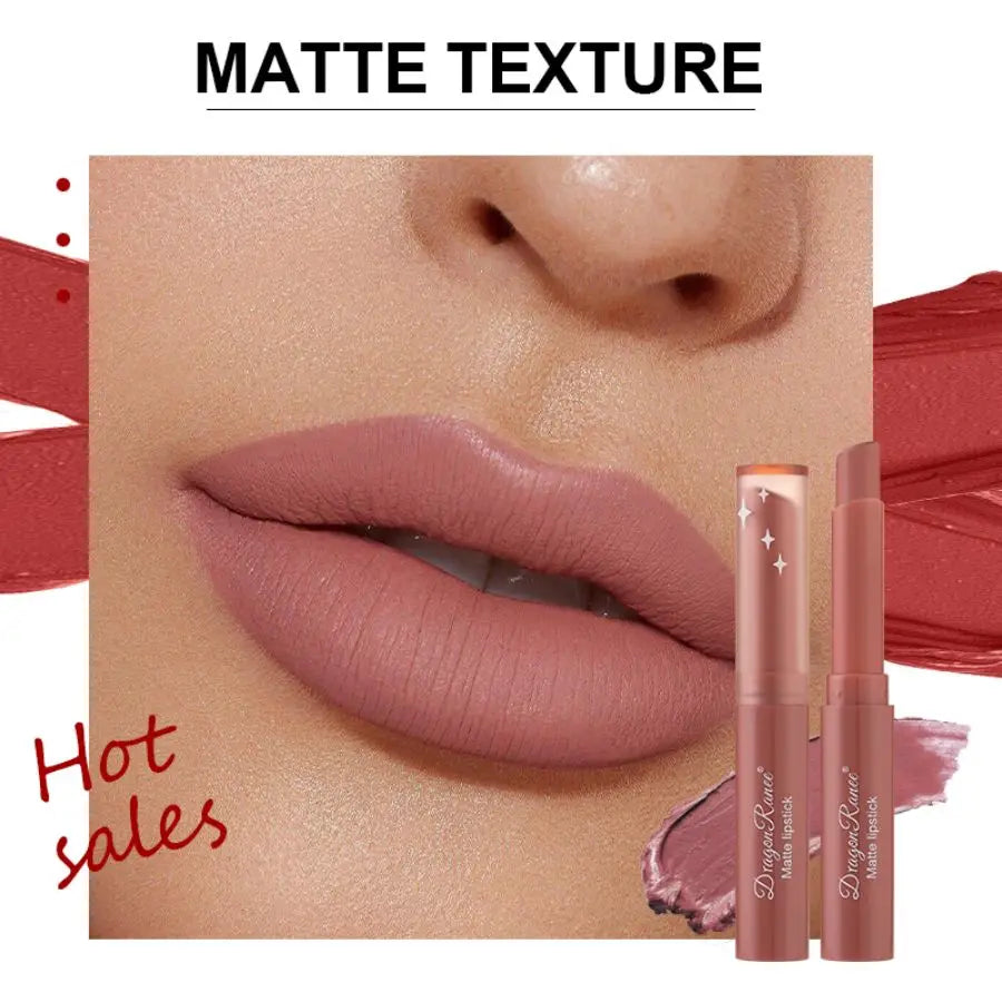 Matte Lipstick, Rich Color, Moisturizing Lip Gloss, Easy to Color, Lip Glaze, Rotating Lipstick Pen, Three-Pack Lipstick Pen, Valentine's Day Gift