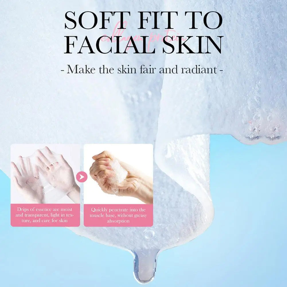 Sakura Collagen Face Mask Moisturizing Firming anti-Wrinkles fading Fine Lines Facial Mask Beauty Skin Care 1/3/5/10pcs