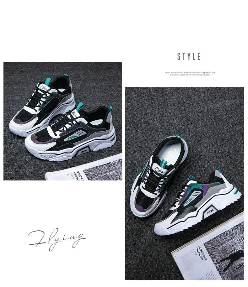 designer shoes men New Style Summer Breathable Wild Mesh Sports Casual Youth Increase Old Fashion Men's Shoes  sneakers