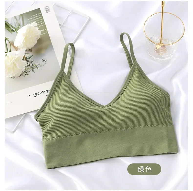 Seamless Women Push Up Bra Beautiful Back Bras Fitness Tops Brassiere Bralette Female Tube Top Underwear with Chest Pad