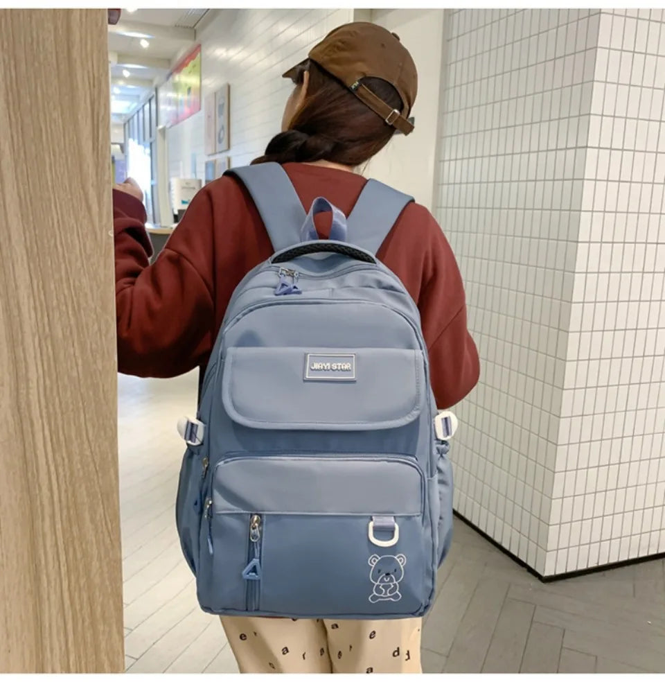 Backpack Female New Travel Bag High School Student Schoolbag Large Capacity Korean Version Leisure Computer