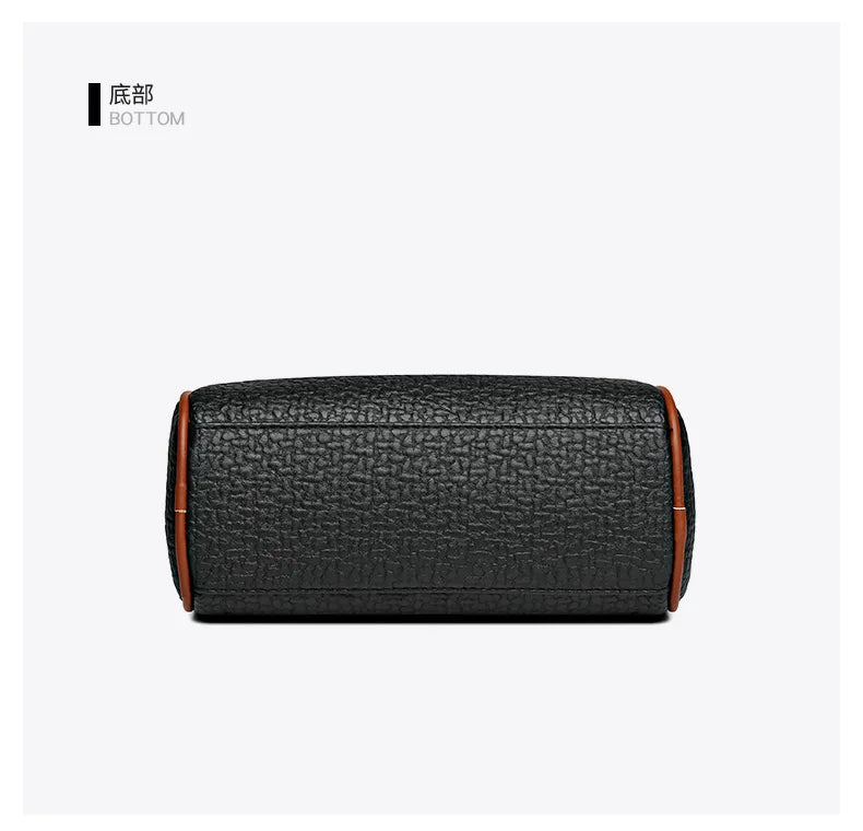 New Pillow Boston Bag Women's Soft Leather Luxury Ladies Handbag Large Capacity Fashion Versatile One Shoulder Crossbody Bag