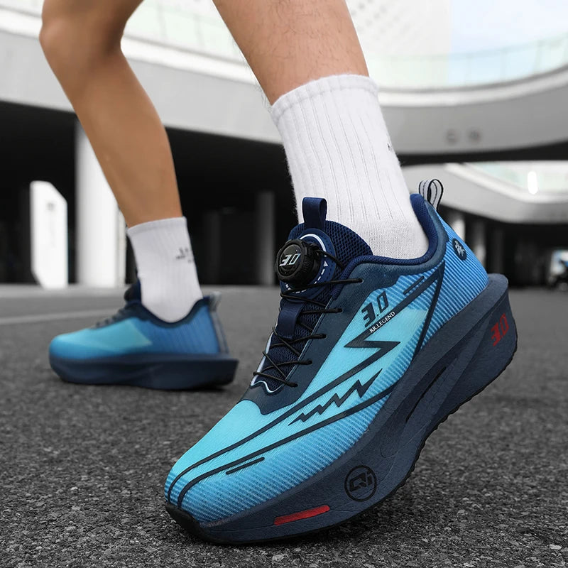 Men's Sports Shoes Sneakers Carbon Plate Running Shoes Male Marathon Racing Shock-absorbing Athletics Training Shoes for Women