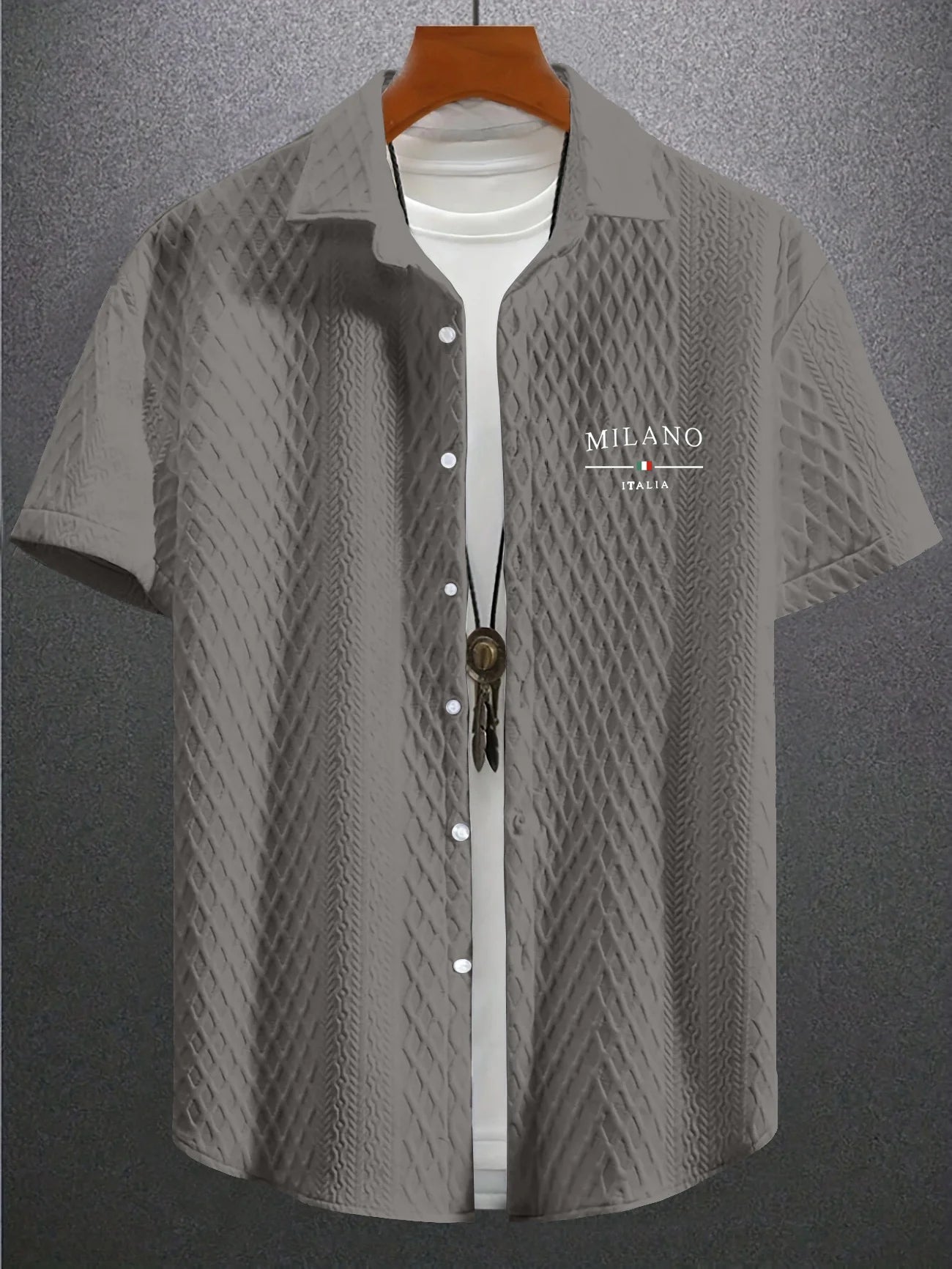 Men's Oversized Streetwear Short Sleeve Shirt - Hip Hop Trendy Loose Fit T-Shirt - Urban Fashion Style