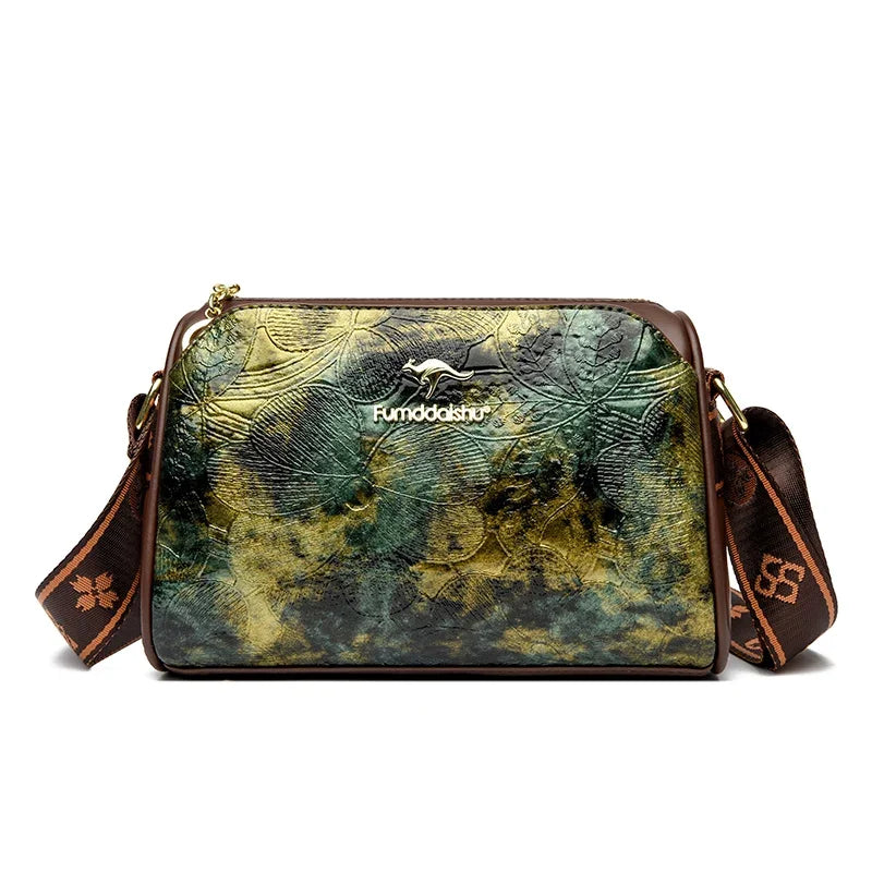 Women High Quality Soft Leather Shoulder Bags Luxury Designer Purses Crossbody Bag Ladies Vintage Messenger Commuting Sac A Main