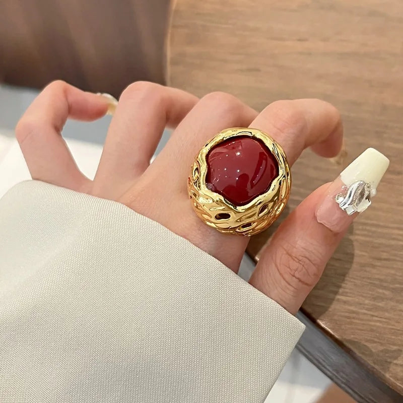 Fashion Jewelry Geometric Big Rings For Women Female Gifts Finger Accessories