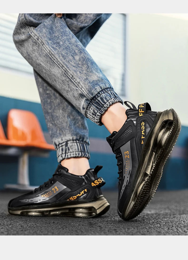 Men Sneaker Shoes Casual Sports Basketball Shoes for Men High Top Male Running Shoes Walking Style Shoes Fashion Footwear