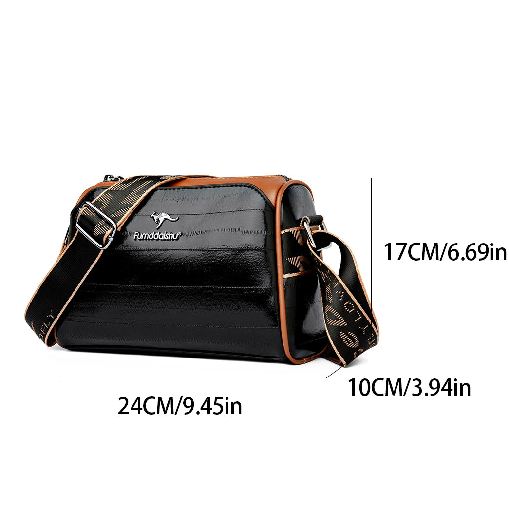 Women High Quality Soft Leather Shoulder Bags Luxury Designer Purses Crossbody Bag Ladies Vintage Messenger Commuting Sac A Main
