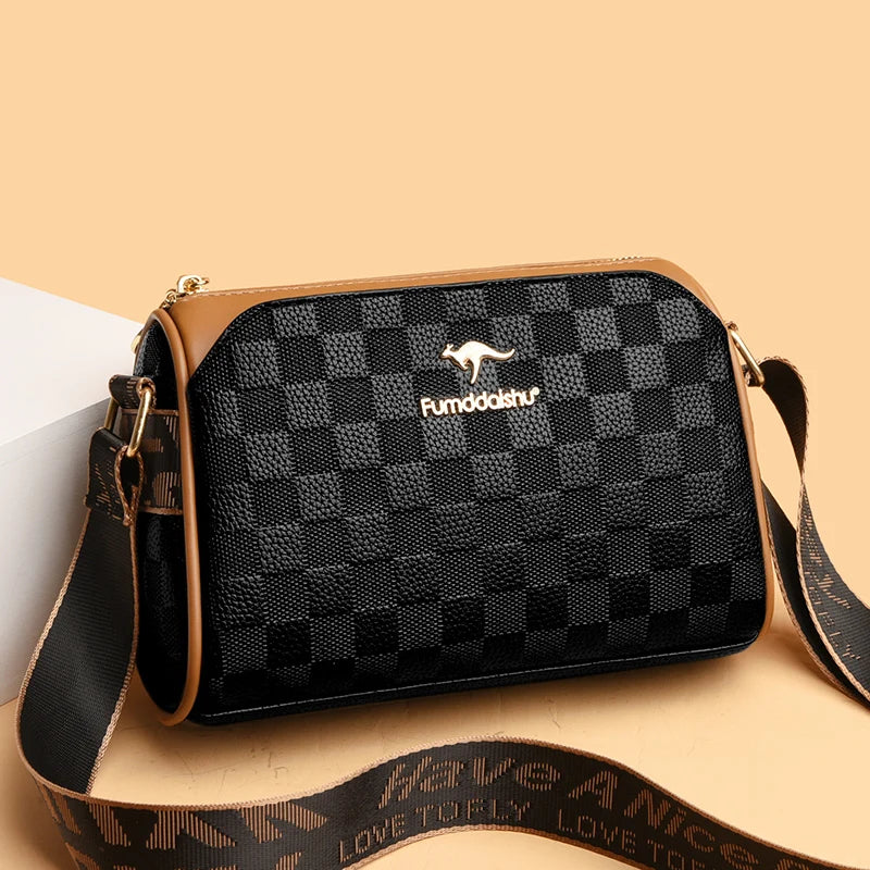 Women High Quality Soft Leather Shoulder Bags Luxury Designer Purses Crossbody Bag Ladies Vintage Messenger Commuting Sac A Main