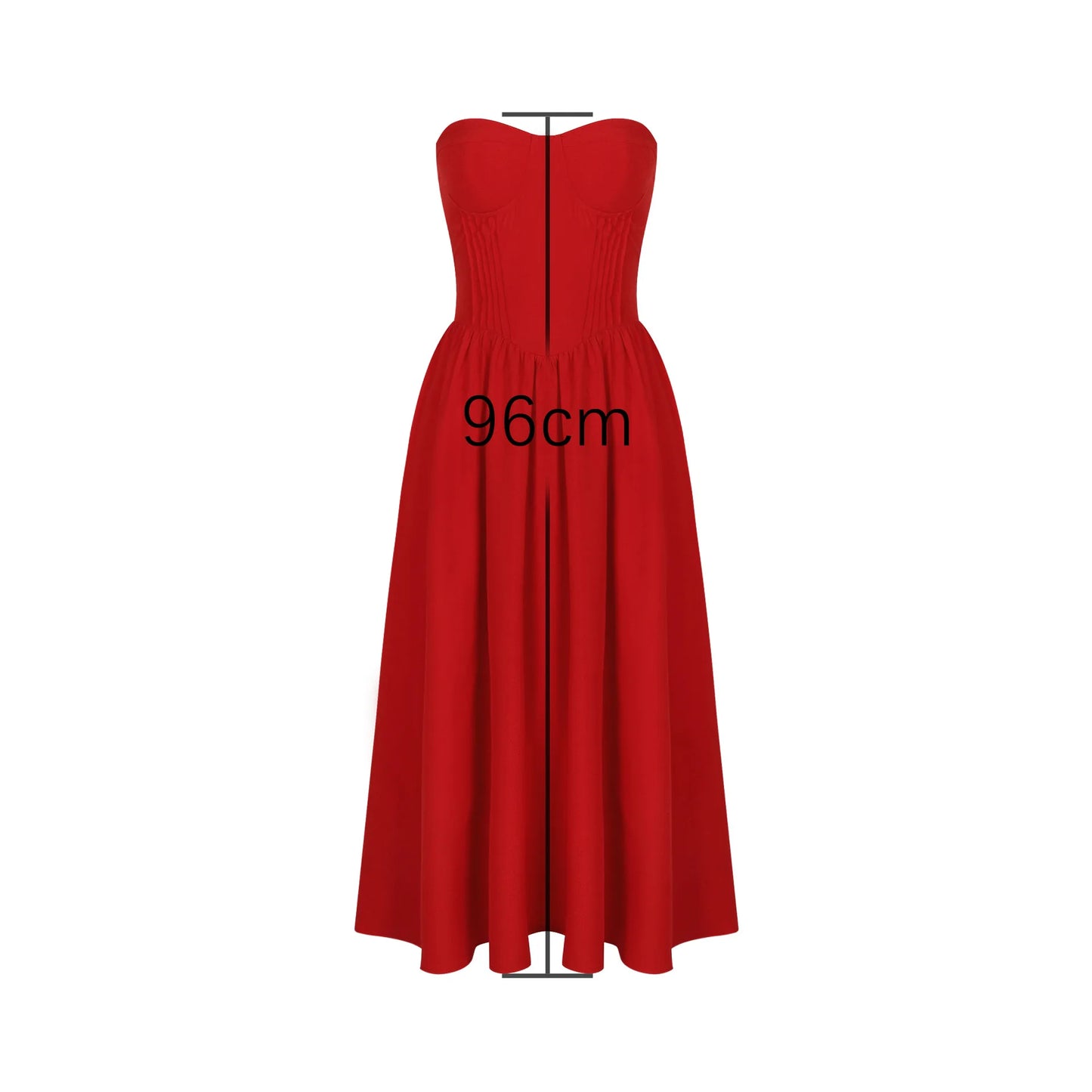 Minigmingxi 2024 Summer One-piece Dress Strapless Bodycon Dress Red Sexy Party Dresses Fashion Women's Clothing