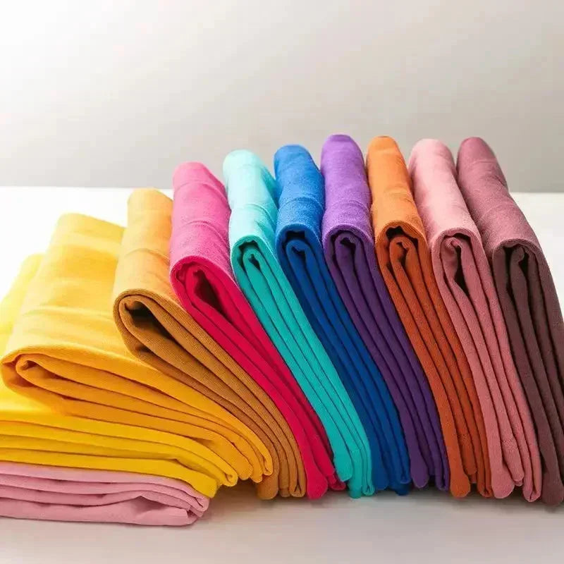 Kids T-shirt Summer Cotton Top Boys Girls Solid Color Blank T-shirt O Neck Round Neck Short Sleeve Pair of White Top T-shirt