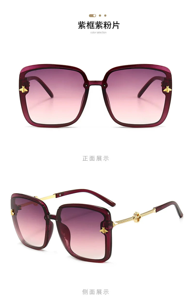 Sunglasses Woman 2023 Luxury Brand Designer Fashion Unisex High Quality Sun Glasses Eyewear Ladies Female Square Goggle UV400