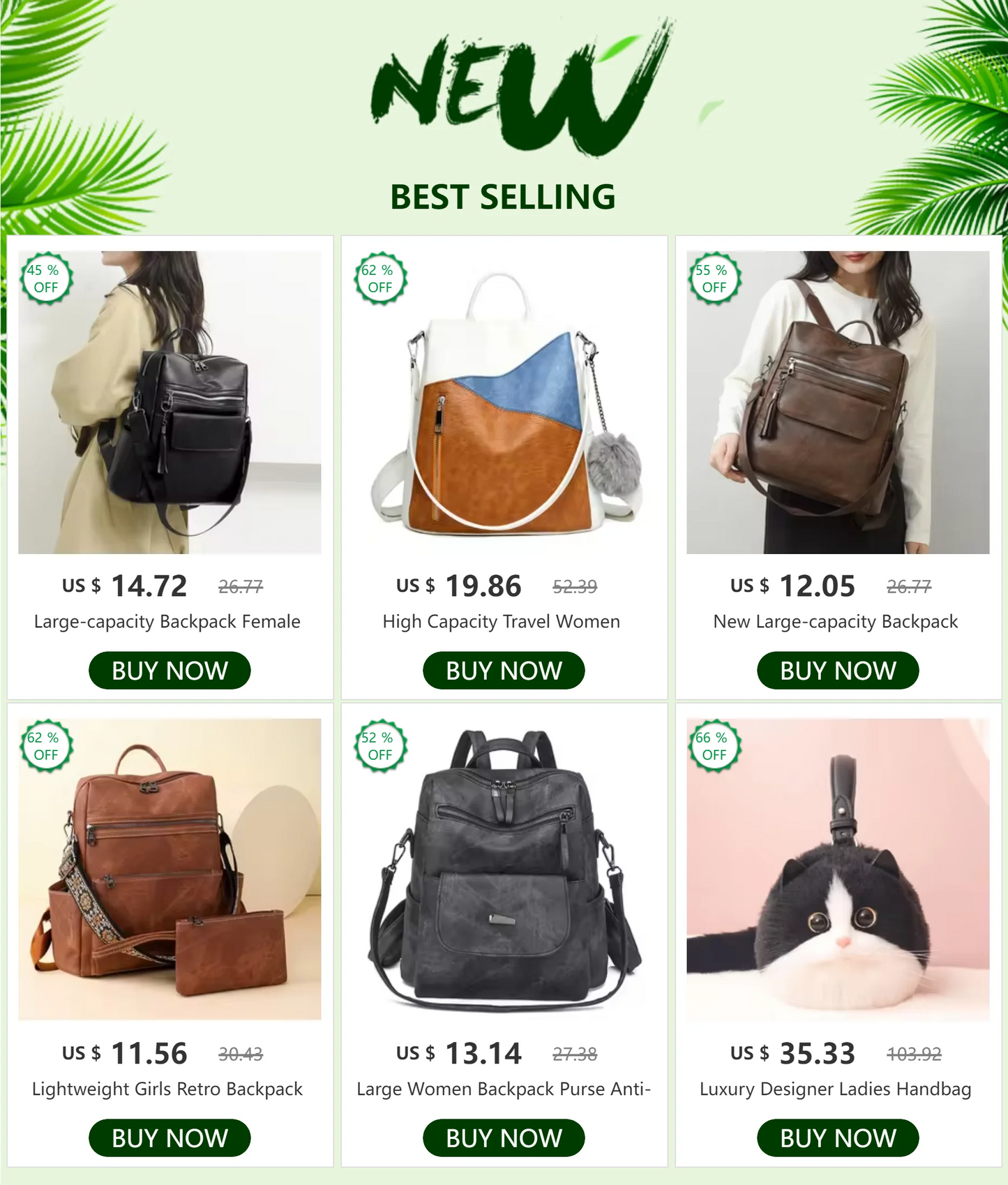 Backpack for Women Large Womens Backpack Leather Travel Fashion Purse Designer Ladies Shoulder Bags with Tassel Two-toned Brown