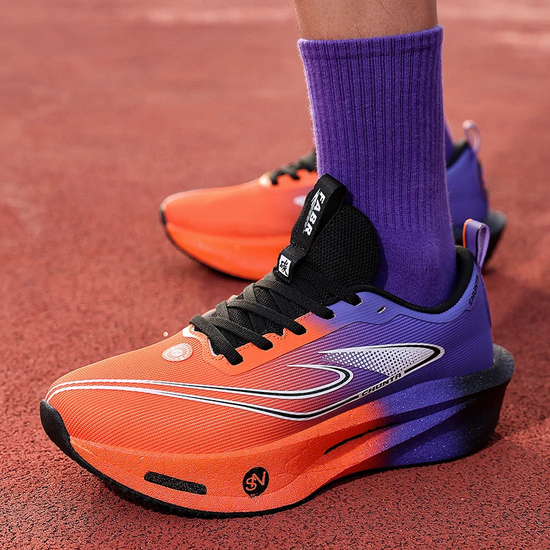 Running Shoes Men Carbon Plate Speciality Marathon Sports Breathable Lightweight Women's Comfortable Nonskid Leisure Sneakers