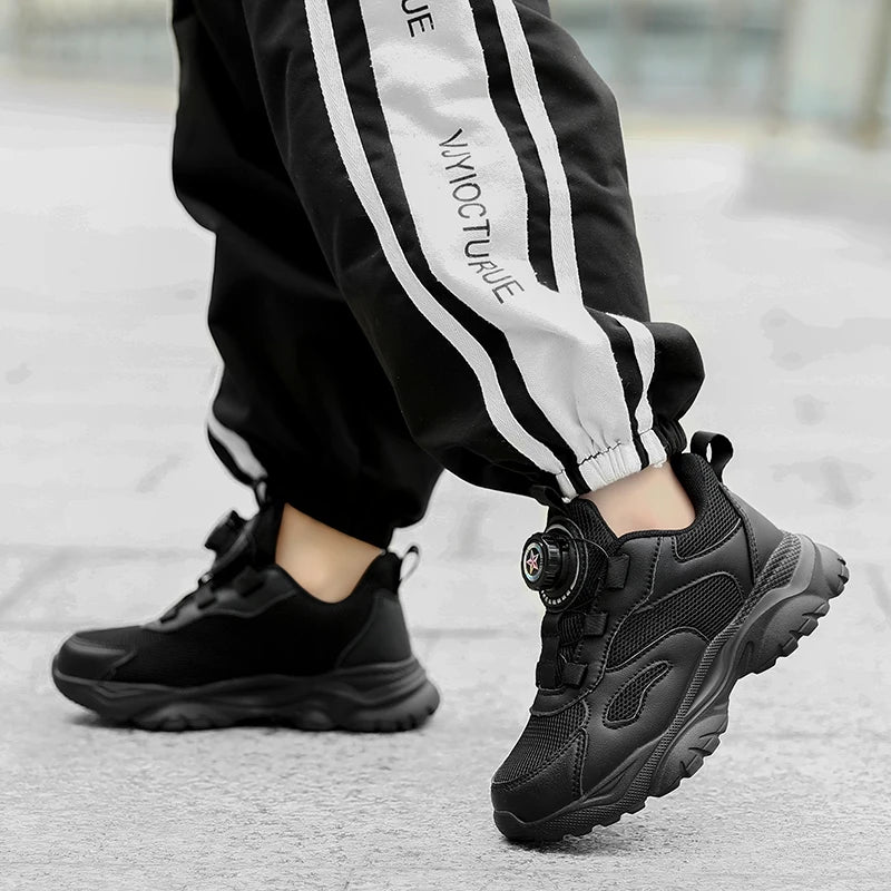 Kids Shoes Boy Casual Sneakers Platform Comfortable Black White Child School Sports Tenis Boy Shoes Children's Basketball Shoes