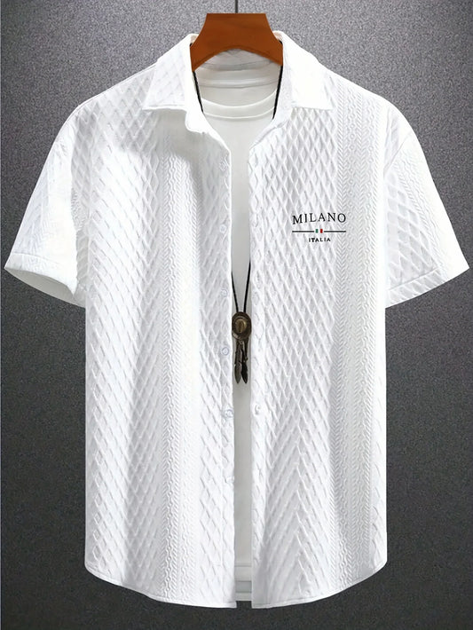 Men's Oversized Streetwear Short Sleeve Shirt - Hip Hop Trendy Loose Fit T-Shirt - Urban Fashion Style