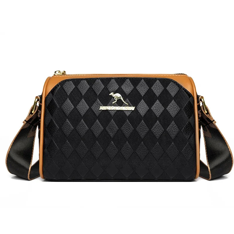 Women High Quality Soft Leather Shoulder Bags Luxury Designer Purses Crossbody Bag Ladies Vintage Messenger Commuting Sac A Main