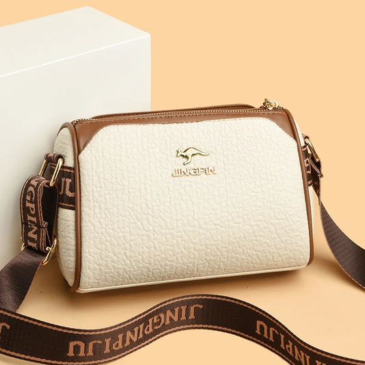 New Pillow Boston Bag Women's Soft Leather Luxury Ladies Handbag Large Capacity Fashion Versatile One Shoulder Crossbody Bag