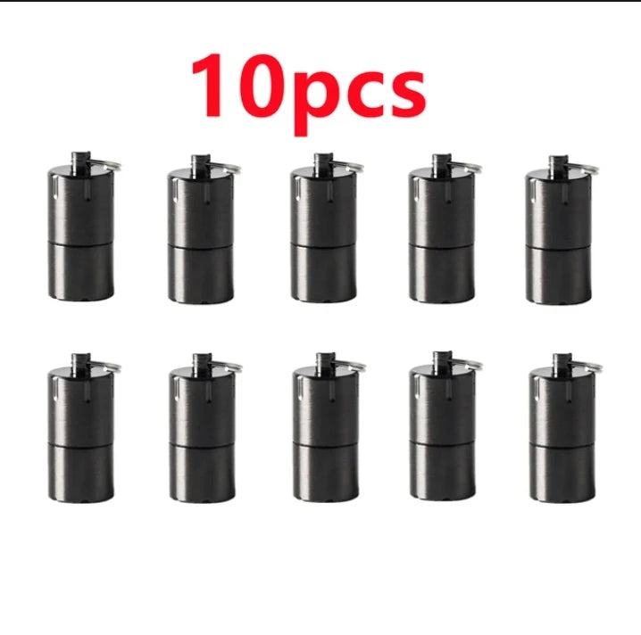 Mini Keychain Lighter Sand Wheel Paraffin Lighter Keychain Outdoor Portable Lighter Ignition Gadgets