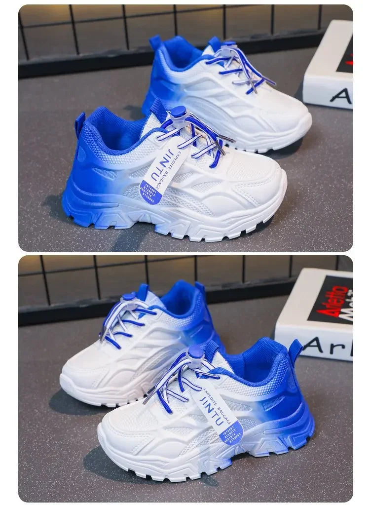 Kids Fashion Shoes For Boys Girls Toddler Boy Girl Soft Sports Shoes Children Running Sneakers Air Mesh Breathable 26-37