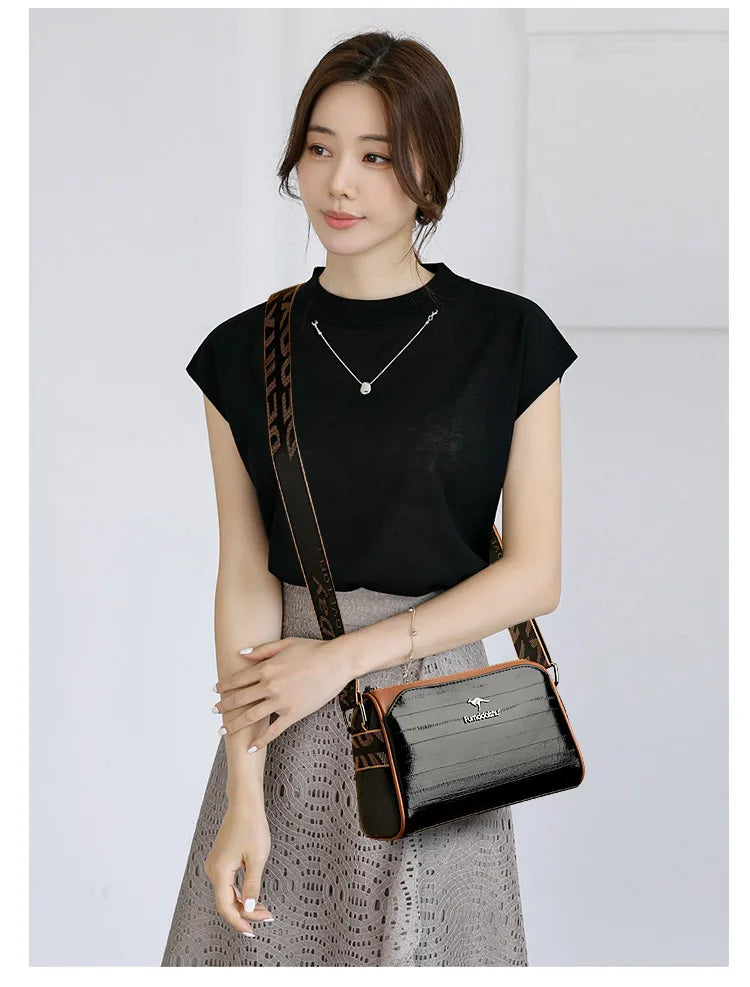 Women High Quality Soft Leather Shoulder Bags Luxury Designer Purses Crossbody Bag Ladies Vintage Messenger Commuting Sac A Main