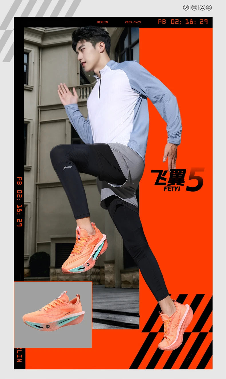 Running Shoes Men Carbon Plate Speciality Marathon Sports Breathable Lightweight Women's Comfortable Nonskid Leisure Sneakers