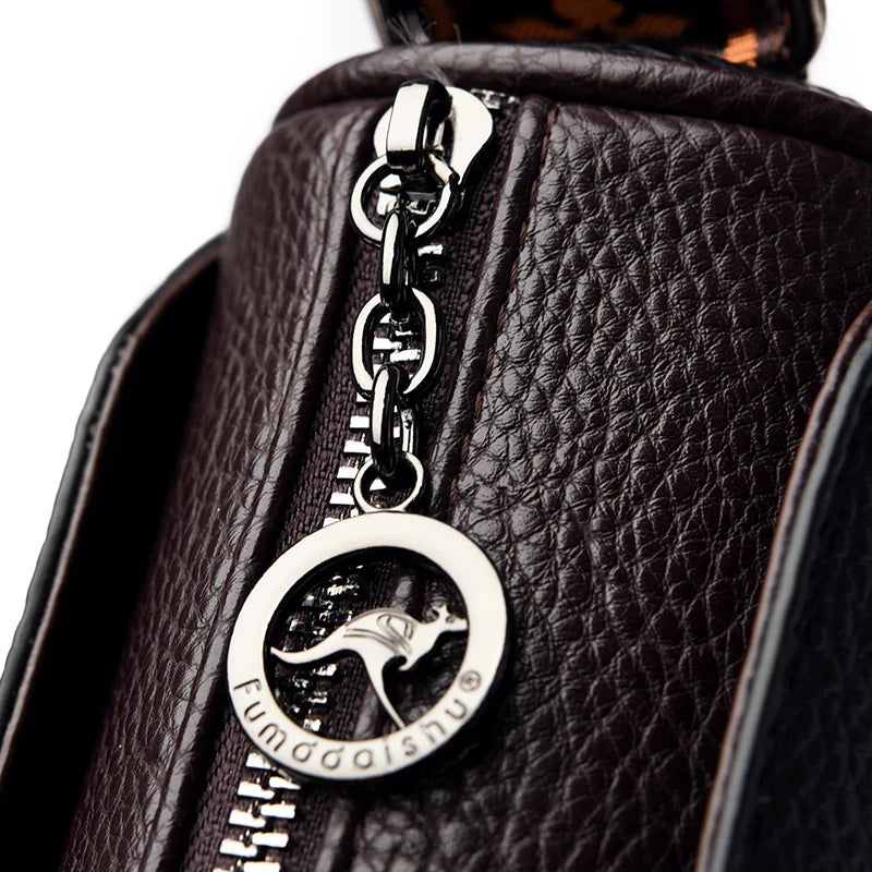 Women High Quality Soft Leather Shoulder Bags Luxury Designer Purses Crossbody Bag Ladies Vintage Messenger Commuting Sac A Main