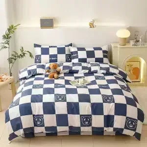 New Winter Warm Green Checkered Duvet Cover 140cm * 200cm 160cm * 200cm 180cm * 200cm Single Bed Double Bed QUEEN SIZE Bed Sack