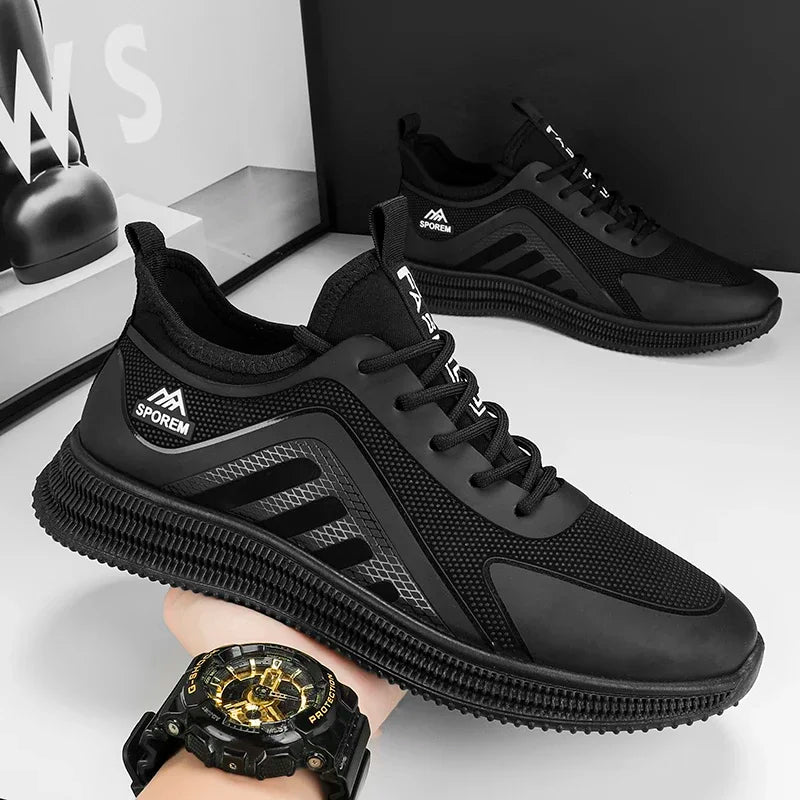 Sports Shoes Man's Lightweight Soft Sole Casual Comfortable Shoes Thin Flat Bottom Resistant To Dirt Trendy Streamline Anti-slip