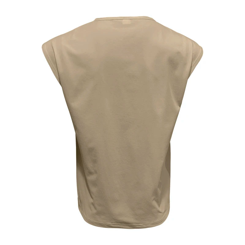 Men's Wear New Sleeveless T-shirt Men's Summer Leisure Sports Loose fitting Men's Short  vest sir