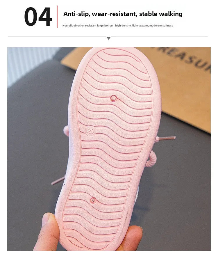 New 2025 Spring Autumn Girls Fashion Sneakers Princess Style Lightweight Casual Shoes for Little Girls