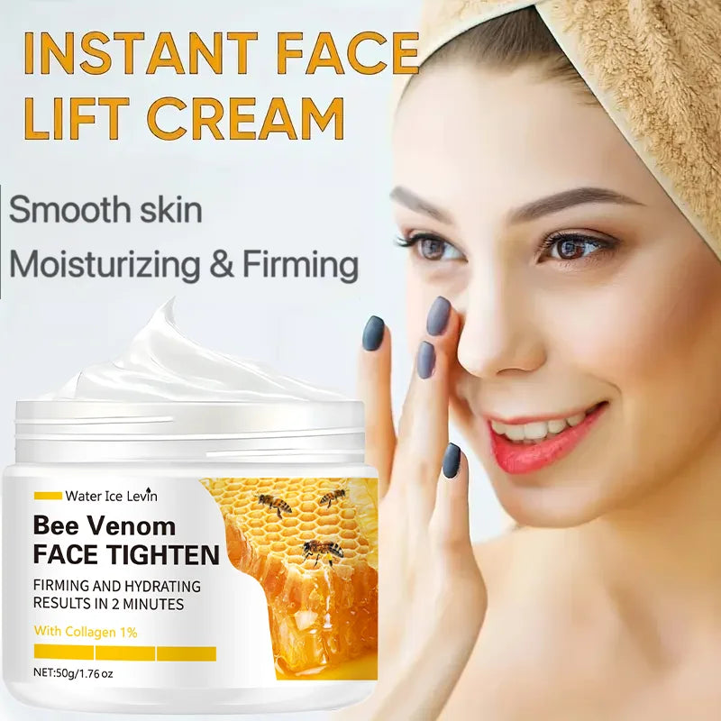 Bee Vemon Instant Facial Lifting Cream - Firms and Firms Skin, Smoothes Fine Lines and Wrinkles |   All Skin Types