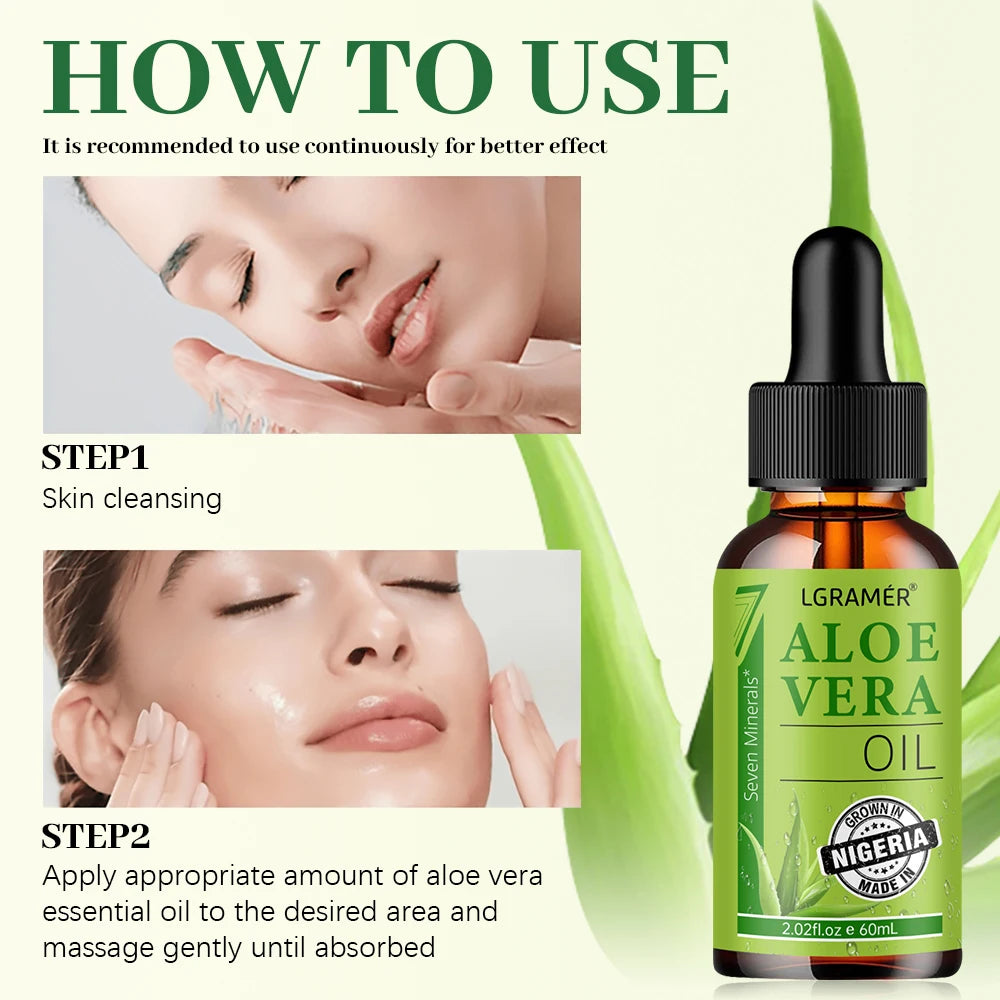 Aloe Facial Moisturizing Oil Keeps Skin Moist Tender Smooth Deeply Penetrates Improves Skin Texture Skin Care Essence