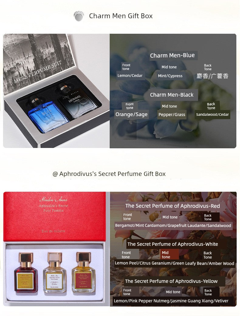 Dozens of Big Brand Perfume Gift Boxes for Men Perfume for Women Lasting Fragrance Suit Holiday Gifts Genuine Goods