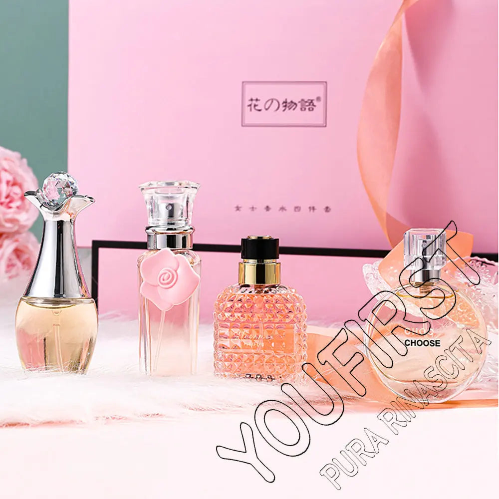 4Pcs Set Women's Perfume 100ml Fresh Natural Floral Scent Parfum Femme Spray Feminino Original Perfumes De Mujer