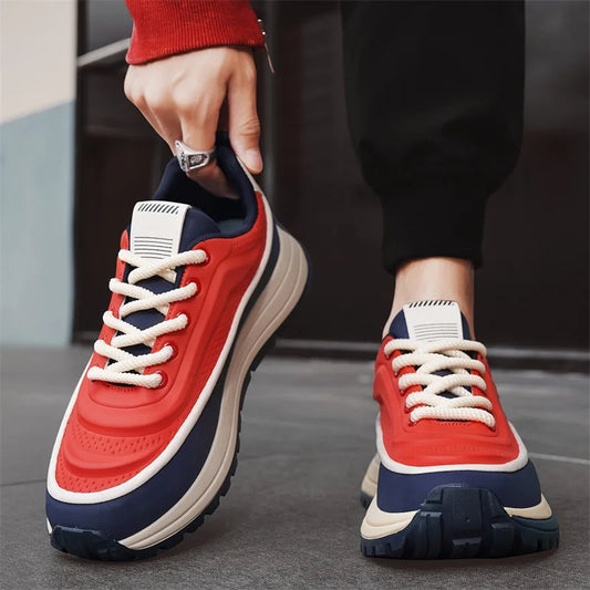 Casual Sneaker Round Toe Men's Sneakers Sports and Leisure Shoes for Men Soft and Comfortable Loafers Wear-resistant Non-Slip
