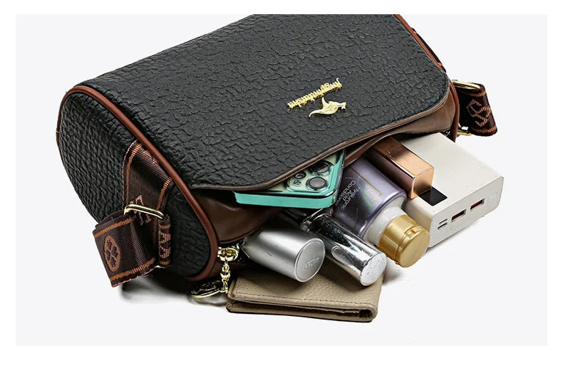 New Pillow Boston Bag Women's Soft Leather Luxury Ladies Handbag Large Capacity Fashion Versatile One Shoulder Crossbody Bag