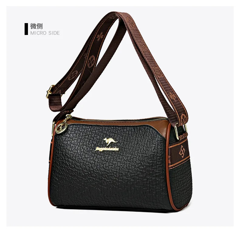 New Pillow Boston Bag Women's Soft Leather Luxury Ladies Handbag Large Capacity Fashion Versatile One Shoulder Crossbody Bag