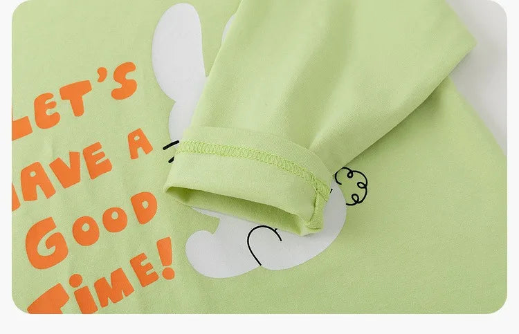 Kids Girls Printed T-shirt Autumn Cartoon Base Long Sleeve Baby Boys Top Versatile Pullover Bottom Children Girls Shirts