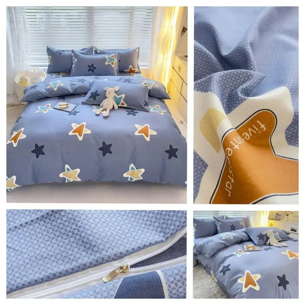 New Winter Warm Green Checkered Duvet Cover 140cm * 200cm 160cm * 200cm 180cm * 200cm Single Bed Double Bed QUEEN SIZE Bed Sack