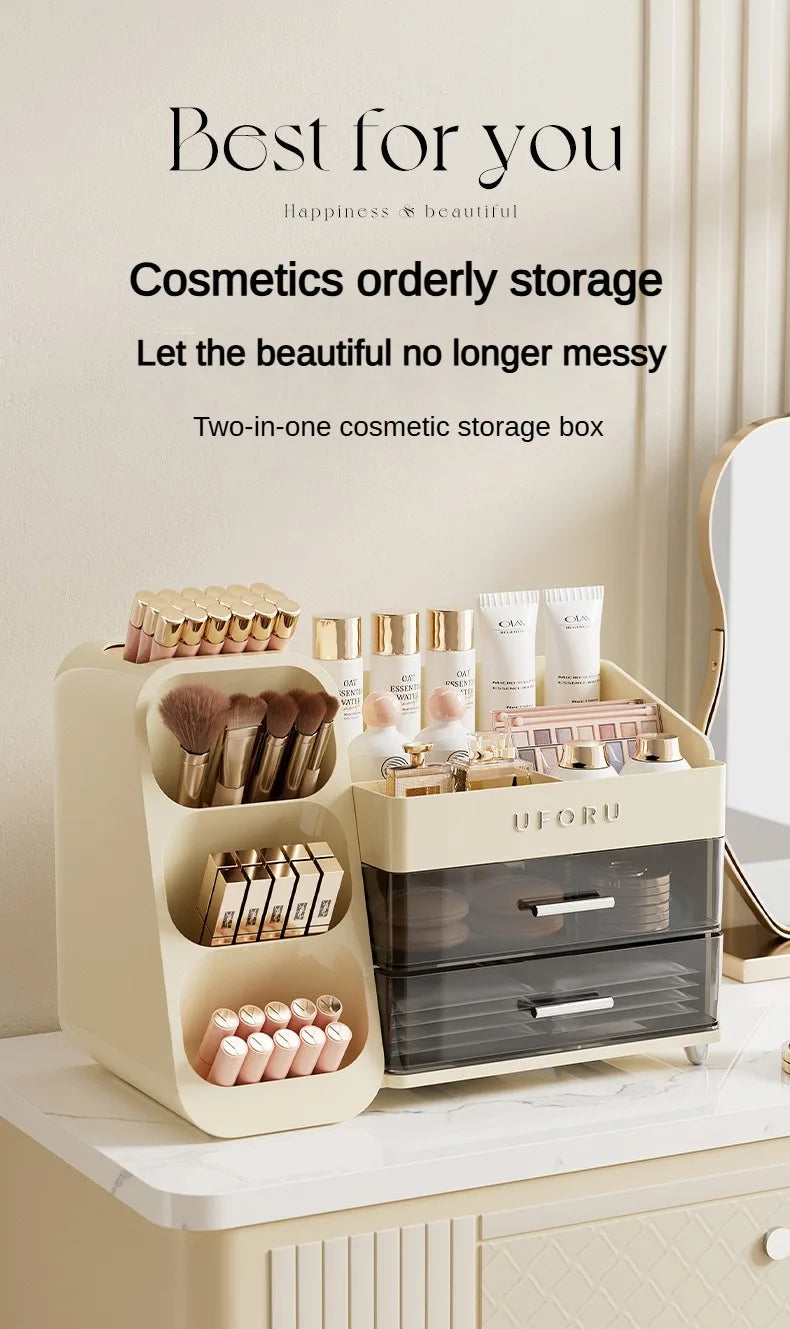 Makeup Organizer with Drawers for Vanity Spacious Cosmetic Display Case ,Perfect Storage Solution for Beauty Essential