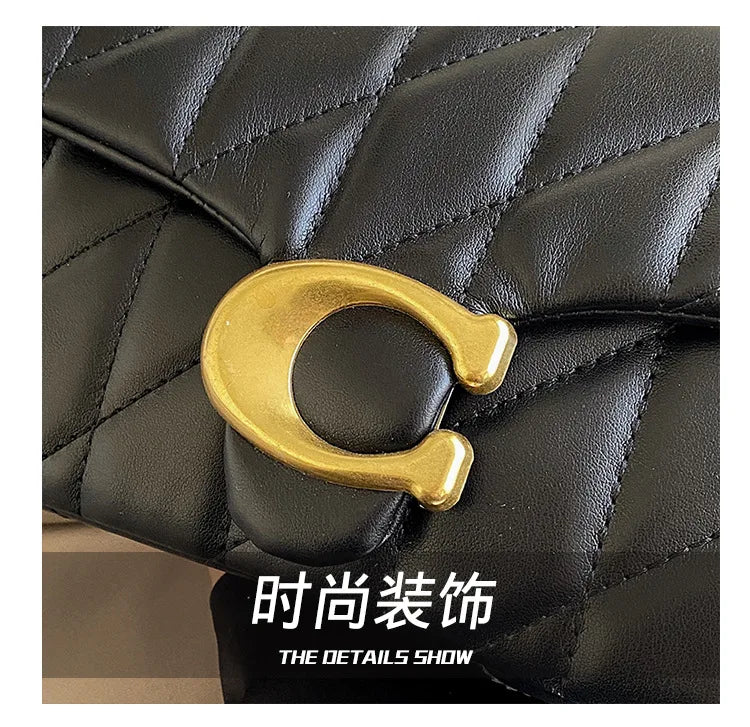 Luxury Fashion Women's Chain Handbag PU Leather Girls Shoulder Messenger Bag Brand lightweight Commuting Bag Tassel Square Bag