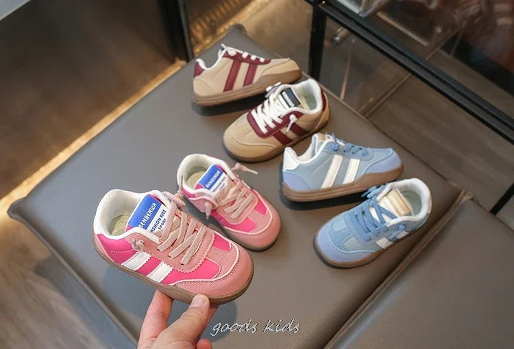 Autumn Winter Children's Casual Shoes Girls' Sneakers Fashion Children's Breathable Running Soft Shoes Size 22-31 Toddler 3Color
