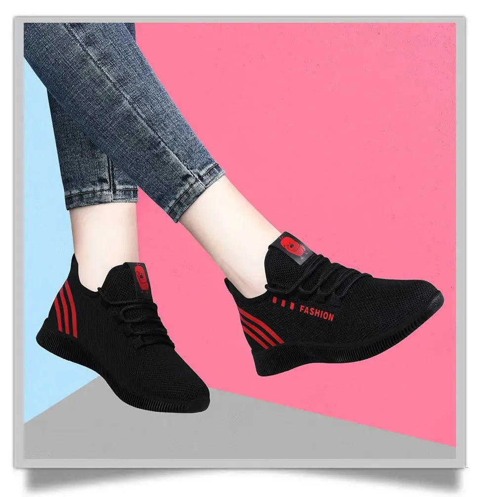 Women Tennis Shoes 2025 Spring New Fly Weaving Old Beijing Cloth Shoes Little Daisy Women's Casual Sports Shoes Walking Shoes